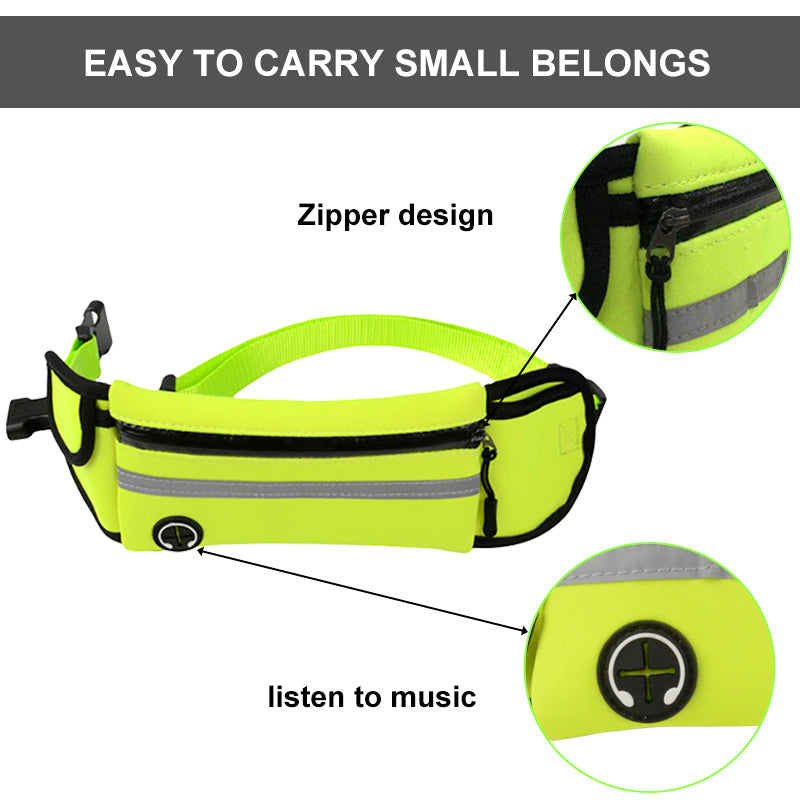 Pet Waist Bag Sports Traction Rope Reflective Waterproof Running Traction Rope - Amazhona 