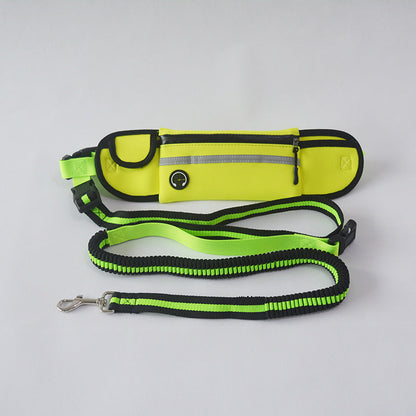 Pet Waist Bag Sports Traction Rope Reflective Waterproof Running Traction Rope - Amazhona 