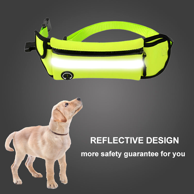 Pet Waist Bag Sports Traction Rope Reflective Waterproof Running Traction Rope - Amazhona 