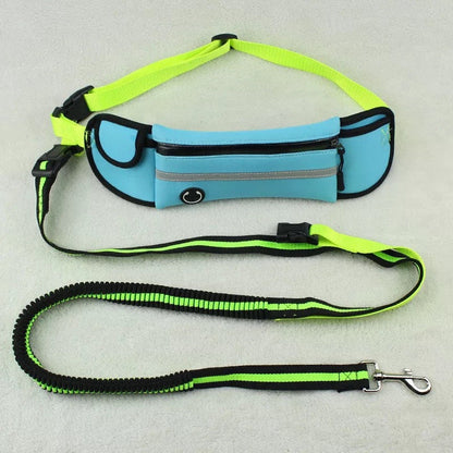 Pet Waist Bag Sports Traction Rope Reflective Waterproof Running Traction Rope - Amazhona 