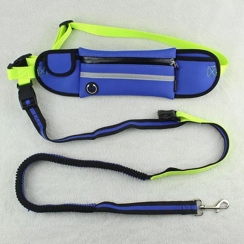 Pet Waist Bag Sports Traction Rope Reflective Waterproof Running Traction Rope - Amazhona 