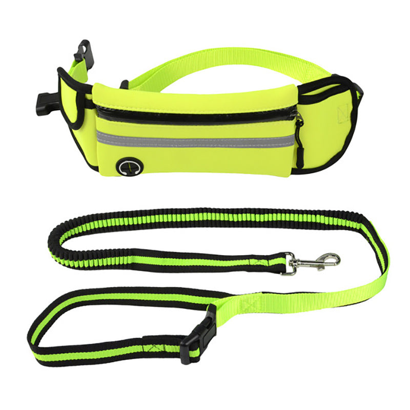 Pet Waist Bag Sports Traction Rope Reflective Waterproof Running Traction Rope - Amazhona 