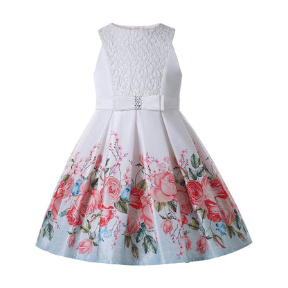 Pettigirl Flower Little Girl Party Dresses Girly Valentine - Amazhona 