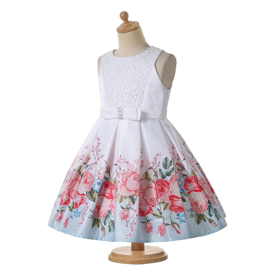 Pettigirl Flower Little Girl Party Dresses Girly Valentine - Amazhona 