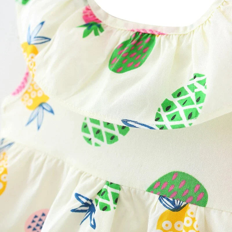 Pineapple print baby dress - Amazhona 