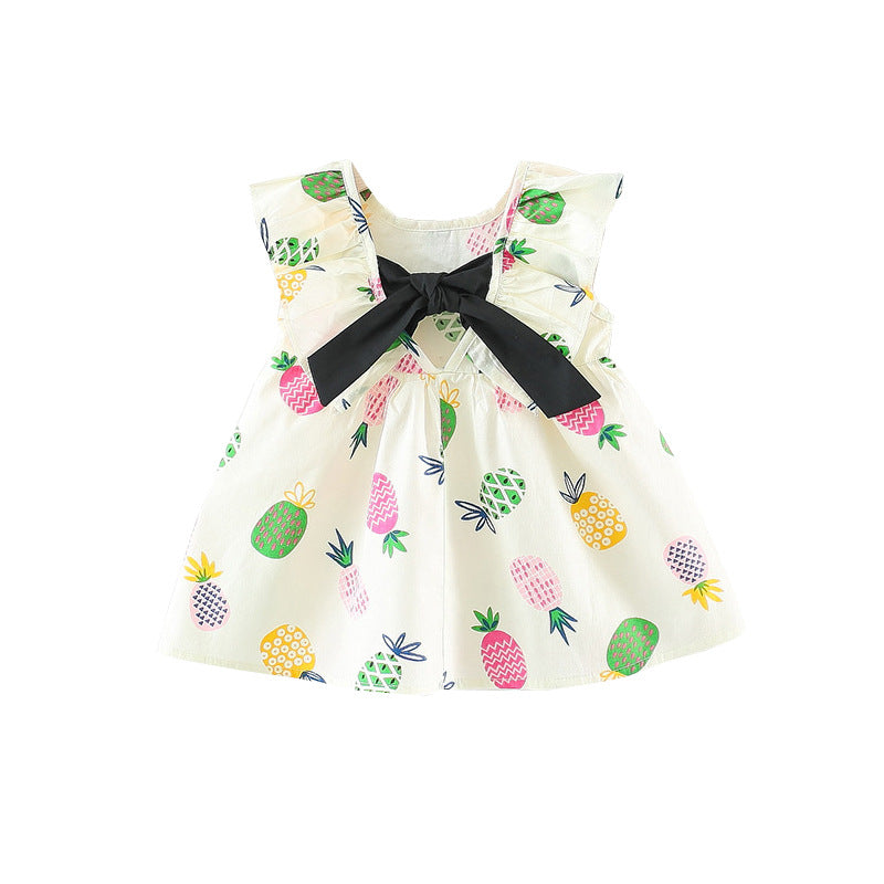 Pineapple print baby dress - Amazhona 