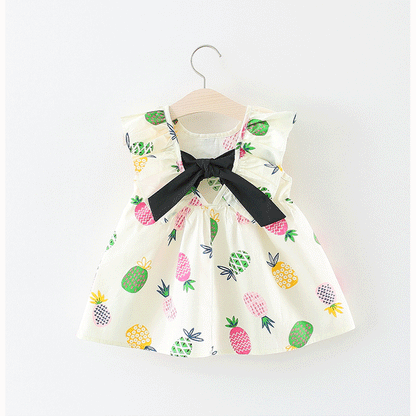 Pineapple print baby dress - Amazhona 