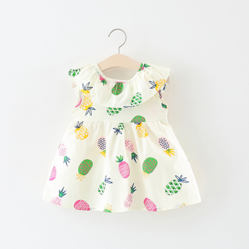 Pineapple print baby dress - Amazhona 