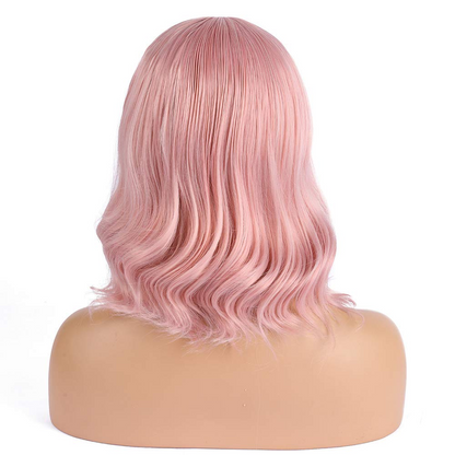 Pink Qi Liu Haizhong Long Curly Hair - Amazhona 