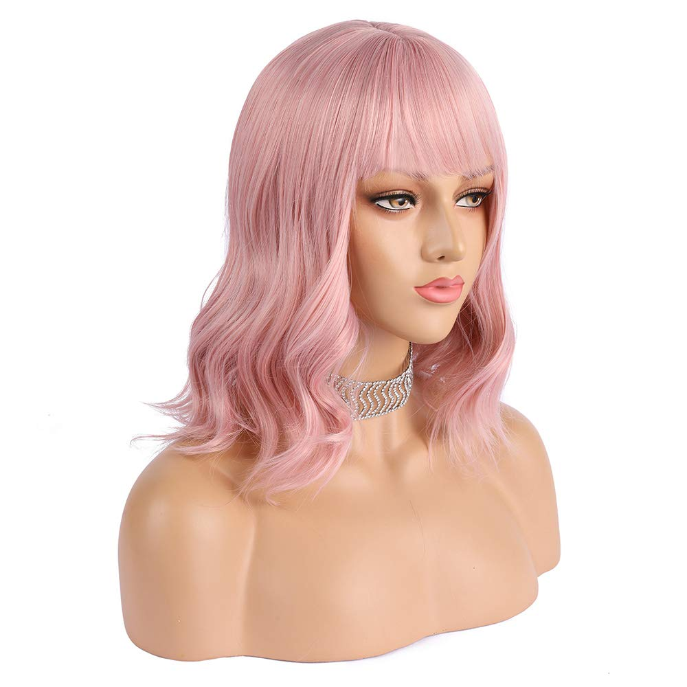 Pink Qi Liu Haizhong Long Curly Hair - Amazhona 