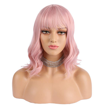 Pink Qi Liu Haizhong Long Curly Hair - Amazhona 