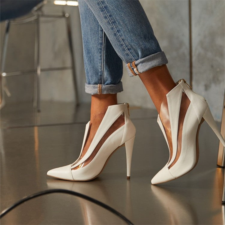 Pointed cutout sandals - Amazhona 