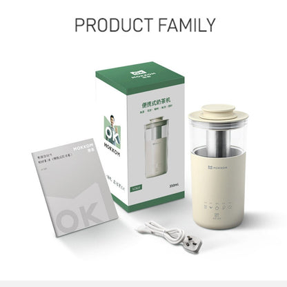 Portable 5 in 1 Electric Coffee Maker Milk Tea Machine Milk Frother 110V 220V Automatic Kitchen Blender Home DIY Cafeteira 350ml - Amazhona 