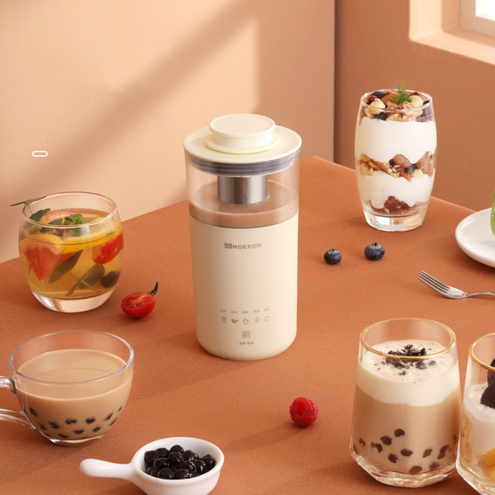 Portable 5 in 1 Electric Coffee Maker Milk Tea Machine Milk Frother 110V 220V Automatic Kitchen Blender Home DIY Cafeteira 350ml - Amazhona 