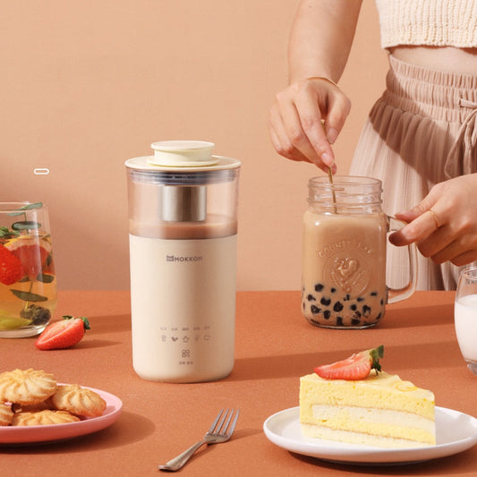 Portable Electric Coffee Maker Multictional Milk Tea Machine Automatic Milk frother Home and kitchen Blender Tea maker 220V - Amazhona 