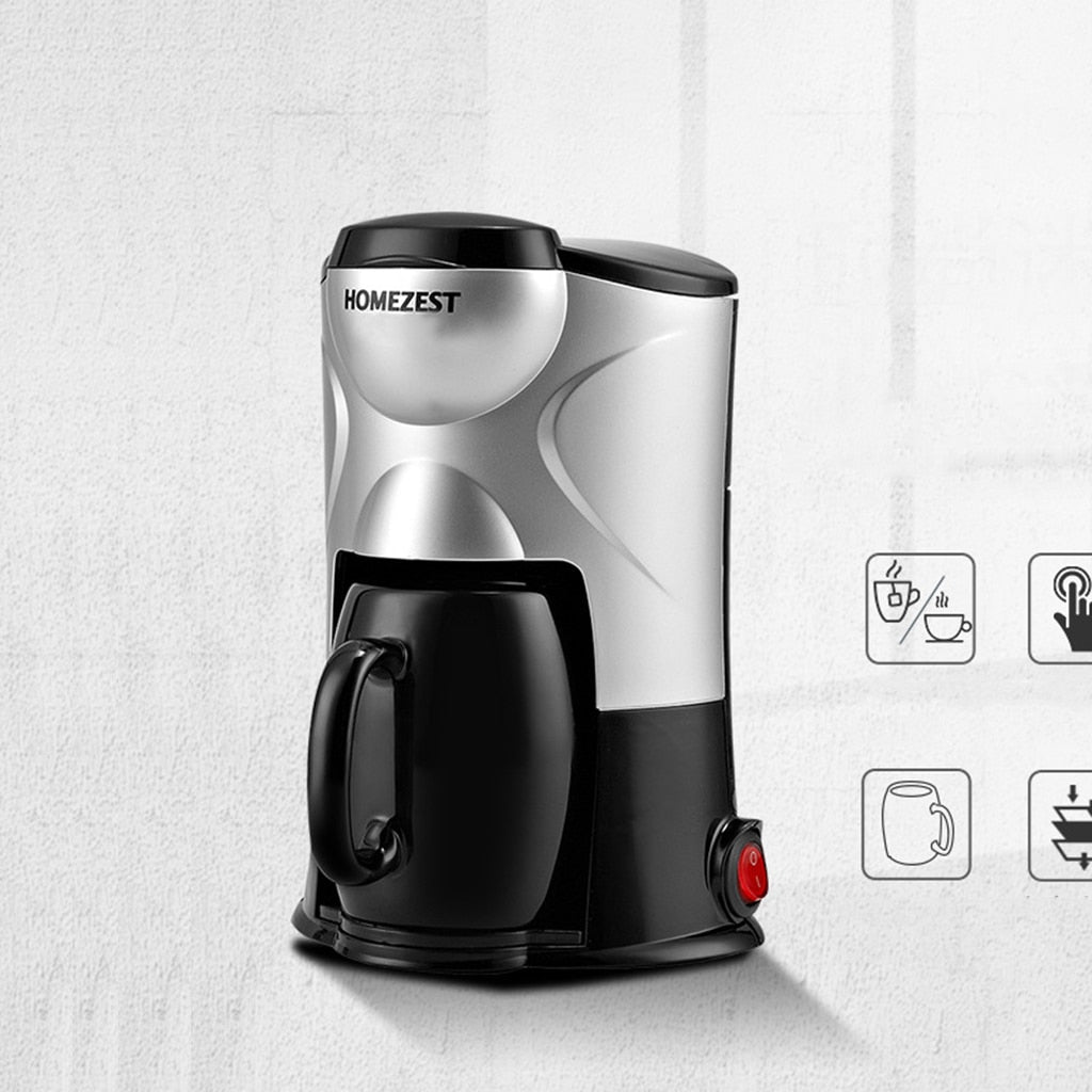 Portable Single K Cup Electric Coffee Maker, American Drip Coffee Maker, Tea Machine, Home, Office, Personal Use - Amazhona 