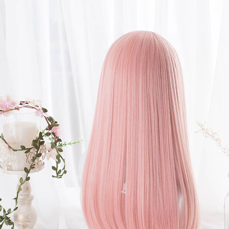 Princess cut long straight hair double ponytail wig - Amazhona 