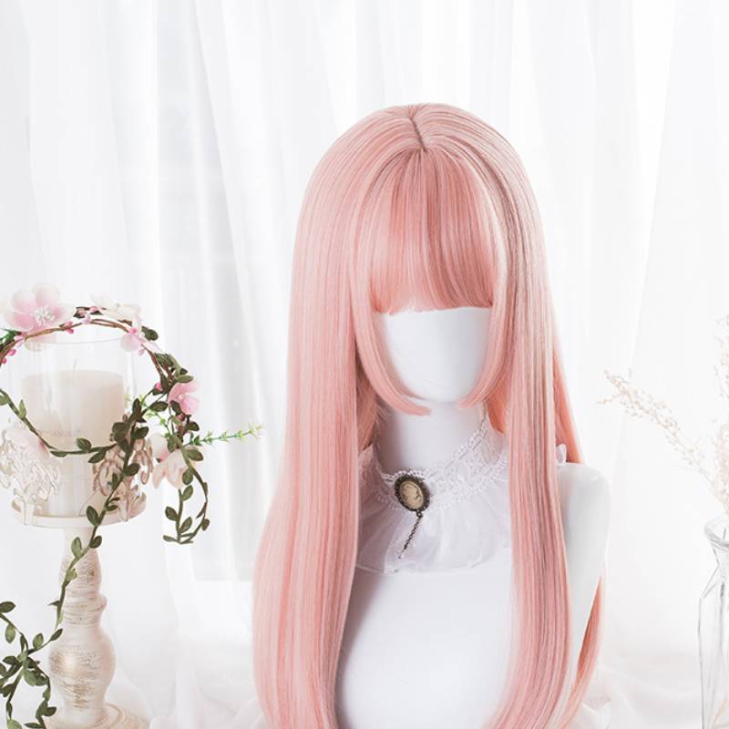 Princess cut long straight hair double ponytail wig - Amazhona 