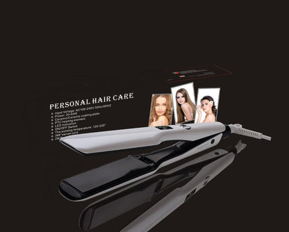 Professional Wide Plates Hair Straightener Curler Ceramic Flat Iron Keratin Straightening Curling Irons Styling Tool 360 Degree - Amazhona 