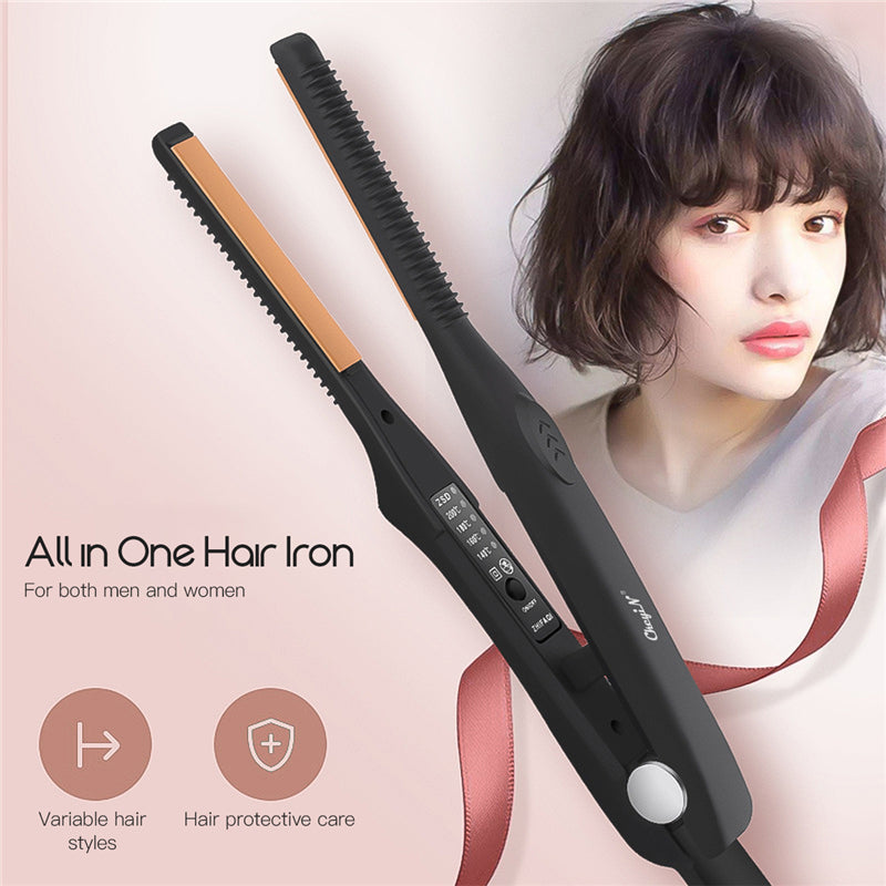 Professional flat iron ceramic hair straightener - Amazhona 