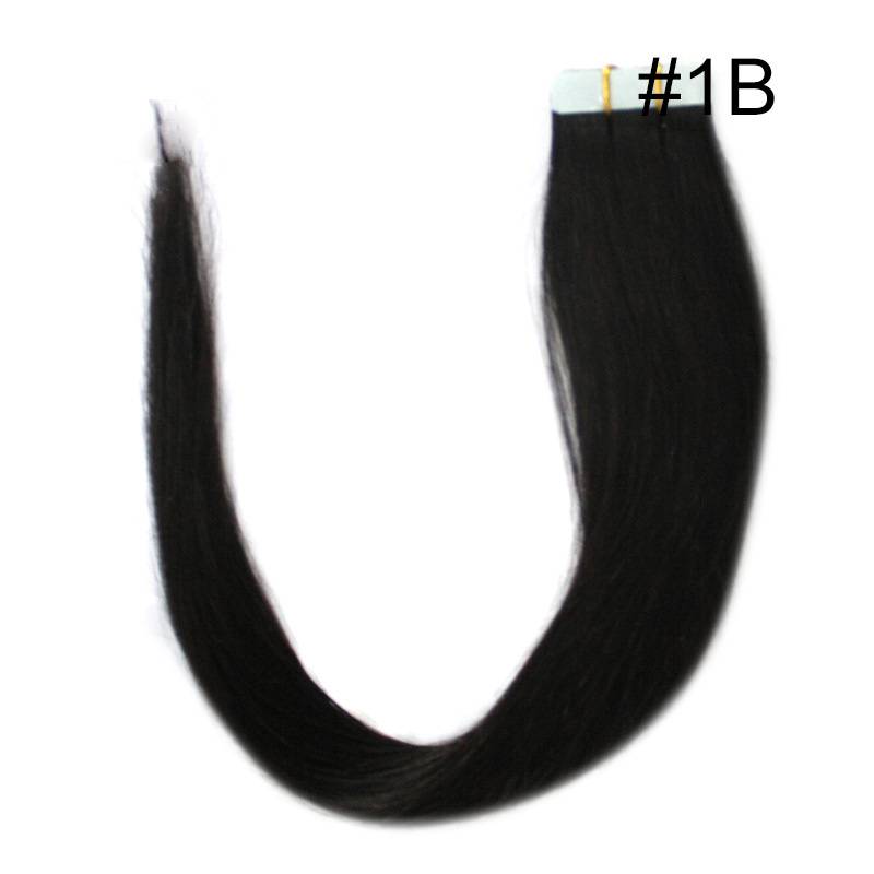 Pu traceless nano human hair European and American hair extension 16inch 40cm 20 piece pack - Amazhona 