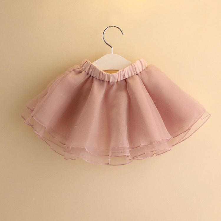 Puffy Skirt Girl Baby Student Short Skirt Dance Gauze Skirt - Amazhona 