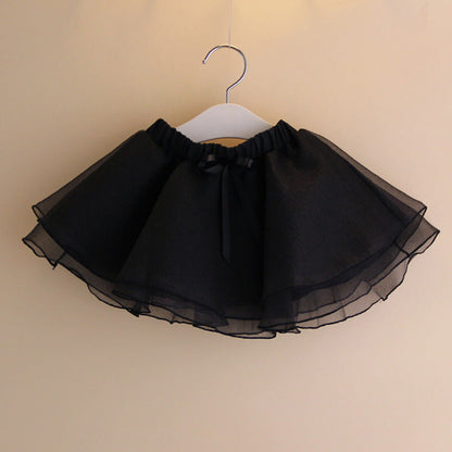 Puffy Skirt Girl Baby Student Short Skirt Dance Gauze Skirt - Amazhona 