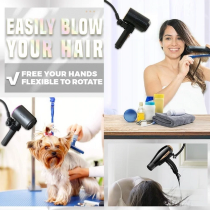 Punch-free Bathroom Hair Dryer Bracket Suction Cup - Amazhona 