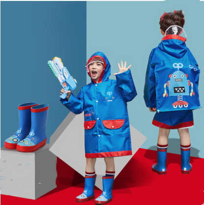 Raincoats for children with large brim - Amazhona 