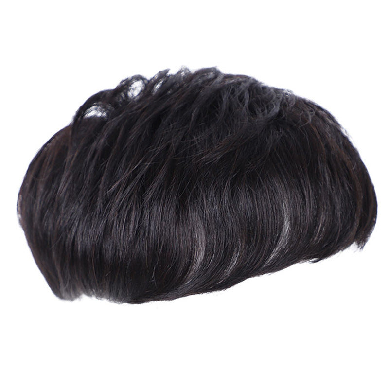 Real Bald Hair Covering White Hair Breathable Wig - Amazhona 