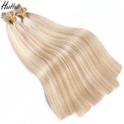 Real human hair seamless flat hair extension - Amazhona 