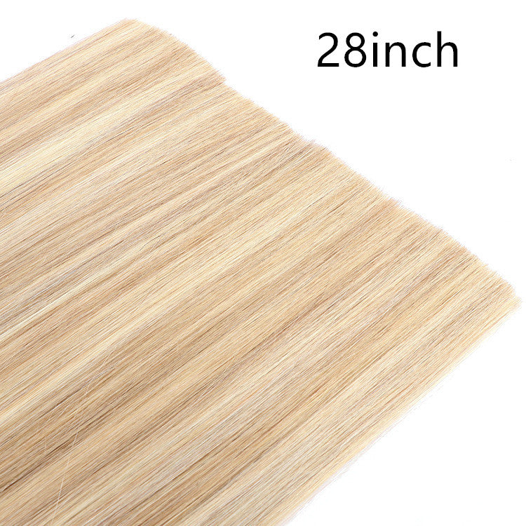 Real human hair seamless flat hair extension - Amazhona 