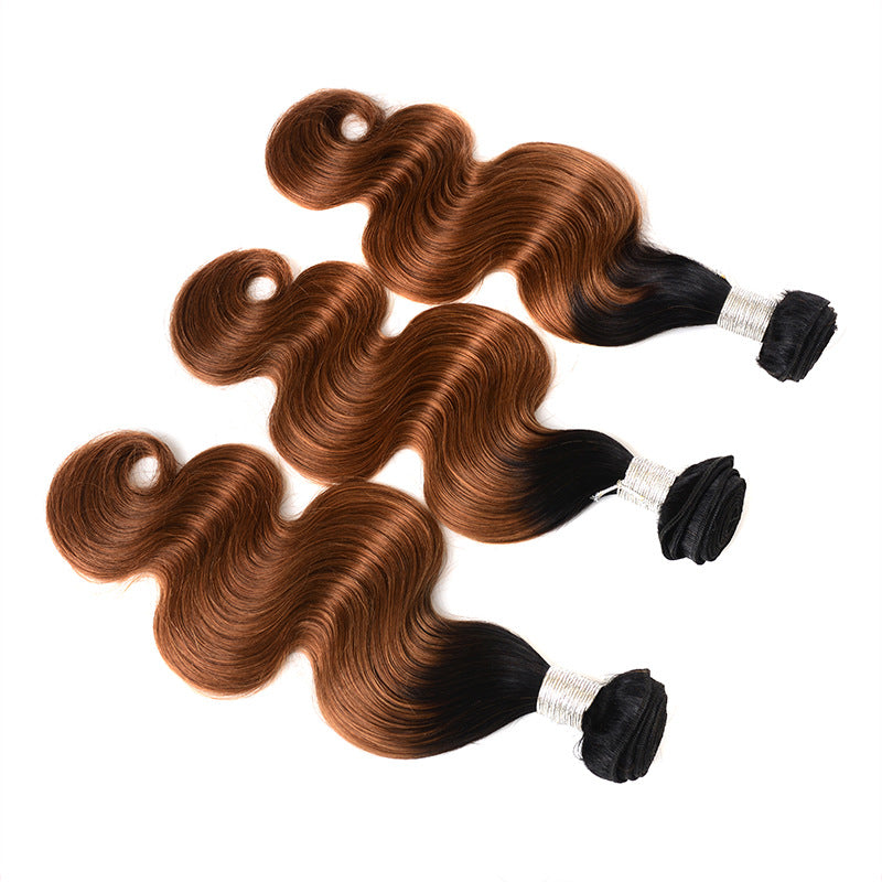 Real person hair with hair curtain fake - Amazhona 