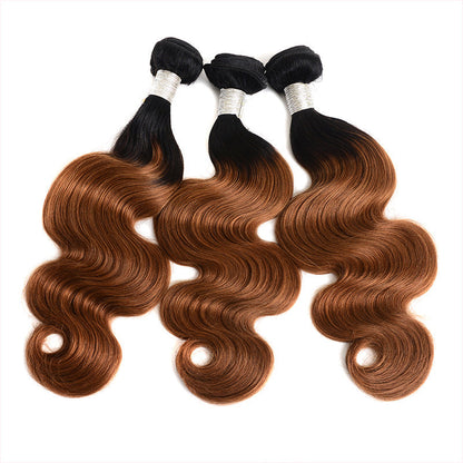 Real person hair with hair curtain fake - Amazhona 