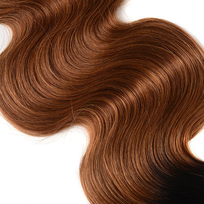 Real person hair with hair curtain fake - Amazhona 