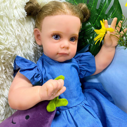 Reborn Baby Doll Maggi Silicone Vinyl Doll - Amazhona 