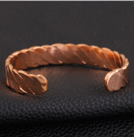 Red Copper Magnetic Bangle Open Bangle - Amazhona 