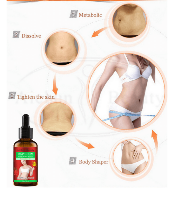 Red pepper body shaping body oil, hip plastic waist plastic leg body cosmetics - Amazhona 