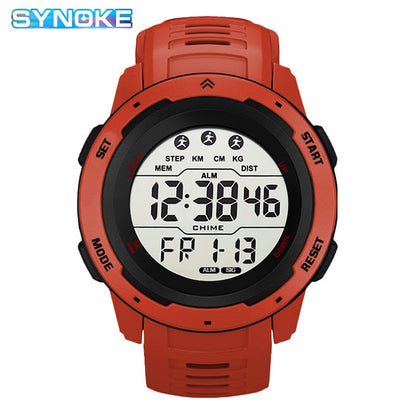 Reloj Hombre Outdoor Digital Watches Sport LED Men Big Dial Round Watch Luminous Casual Clock Multifunction Wrist Stopwatch 2022 - Amazhona 