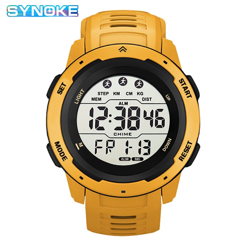 Reloj Hombre Outdoor Digital Watches Sport LED Men Big Dial Round Watch Luminous Casual Clock Multifunction Wrist Stopwatch 2022 - Amazhona 