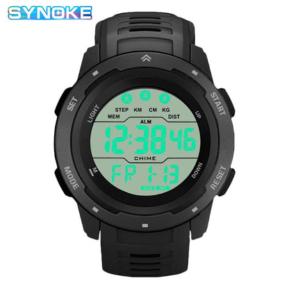 Reloj Hombre Outdoor Digital Watches Sport LED Men Big Dial Round Watch Luminous Casual Clock Multifunction Wrist Stopwatch 2022 - Amazhona 