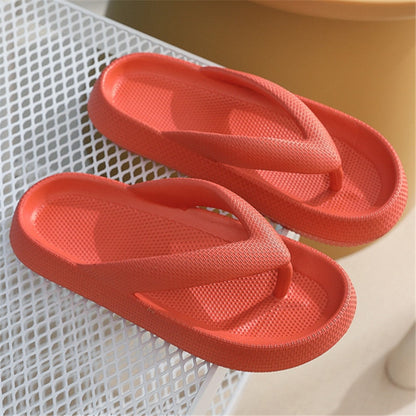 Rimocy Soft Sole Platform Flip Flops Women Clip Toe Eva Non-Slip Cloud Slippers Woman 2022 Summer Thick Bottom Bathroom Slides - Amazhona 