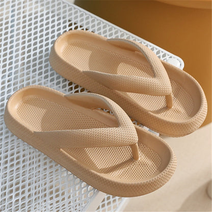 Rimocy Soft Sole Platform Flip Flops Women Clip Toe Eva Non-Slip Cloud Slippers Woman 2022 Summer Thick Bottom Bathroom Slides - Amazhona 