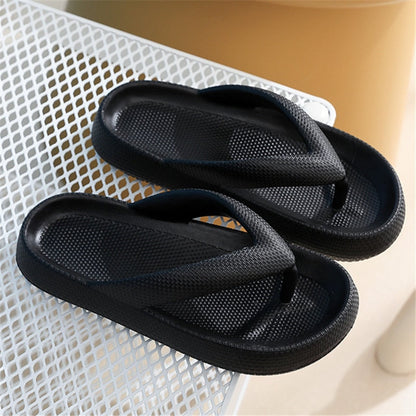 Rimocy Soft Sole Platform Flip Flops Women Clip Toe Eva Non-Slip Cloud Slippers Woman 2022 Summer Thick Bottom Bathroom Slides - Amazhona 