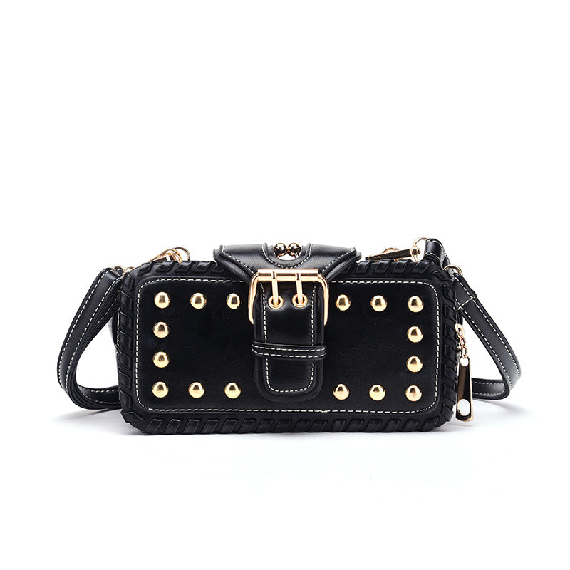 Rivet mini shoulder bag - Amazhona 