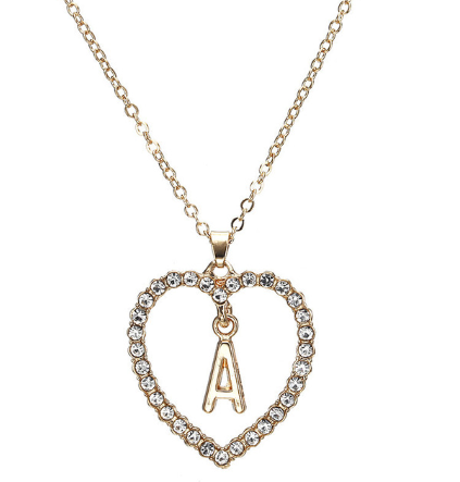 Romantic Love Pendant Necklace For Girls - Amazhona 