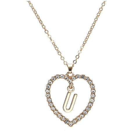 Romantic Love Pendant Necklace For Girls - Amazhona 