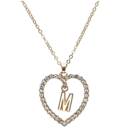 Romantic Love Pendant Necklace For Girls - Amazhona 