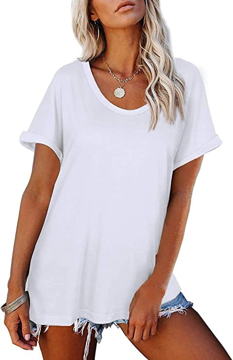 Round Neck Casual Loose Women's Dress - Amazhona 