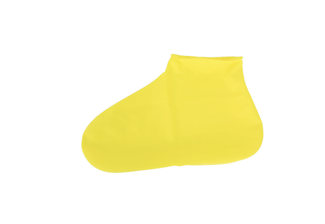 Rubber Anti-slip Waterproof Shoe Cover Reusable Rain Boot Motorcycle Bike Overshoe Blue Yellow for Men Women - Amazhona 